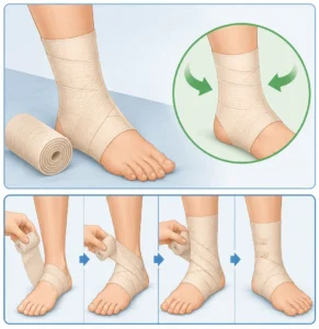 How to compress the injured part