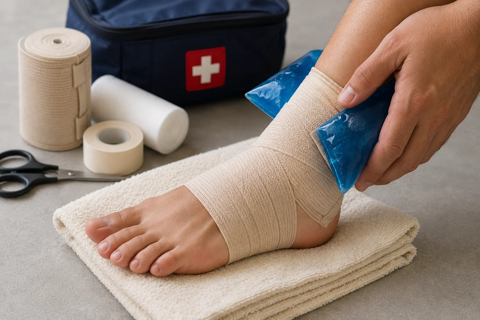 What should you do right after an injury?