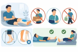 How to rest the injured part